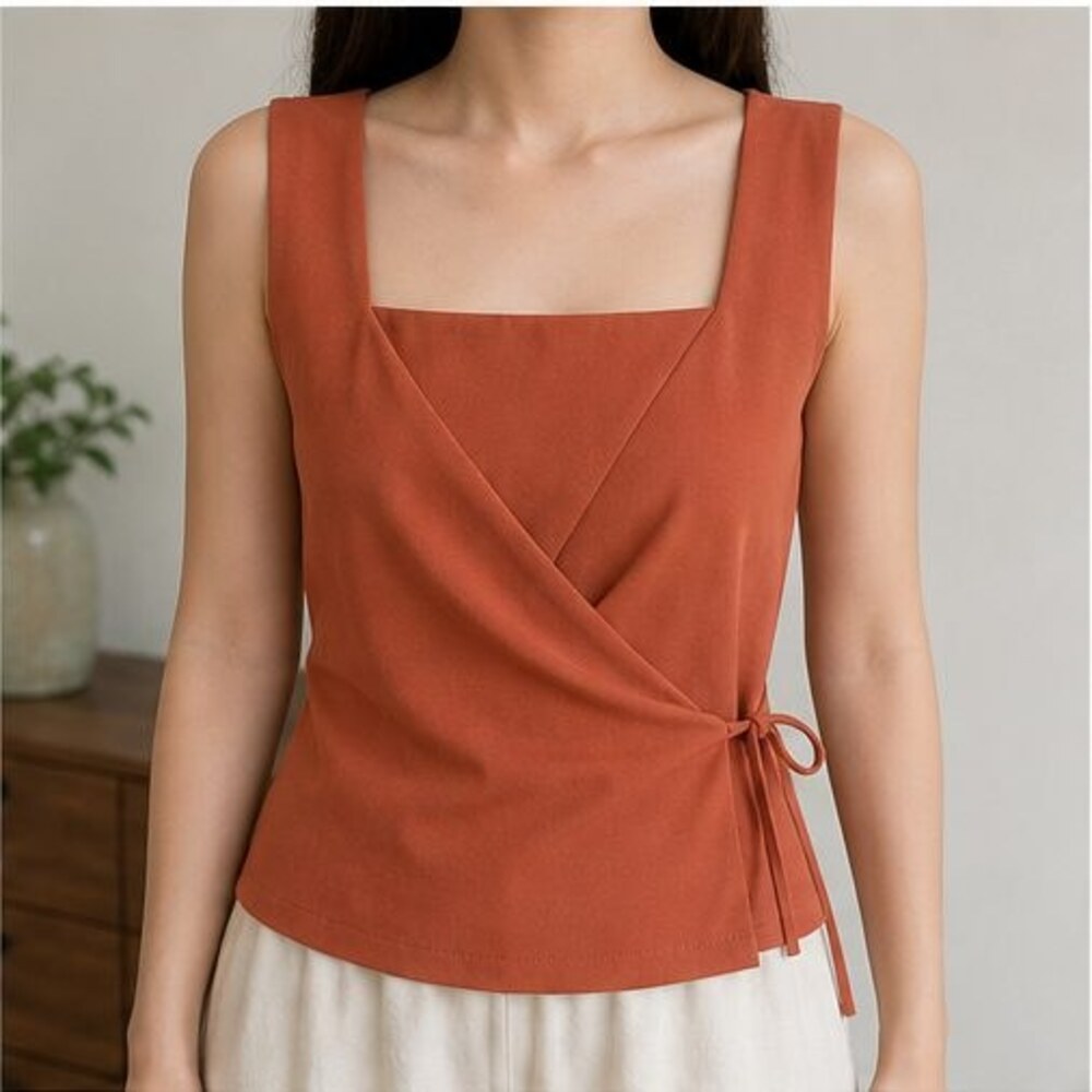 Rust Smocked Top - Picture 2 of 6